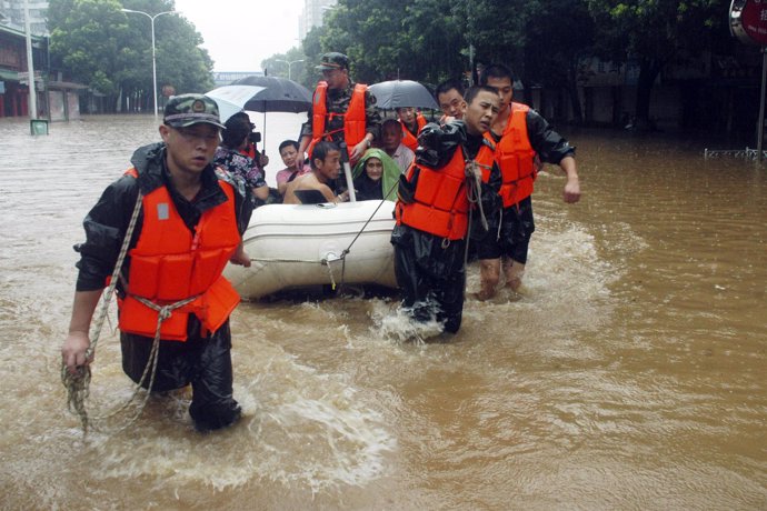 Inundaciones en China