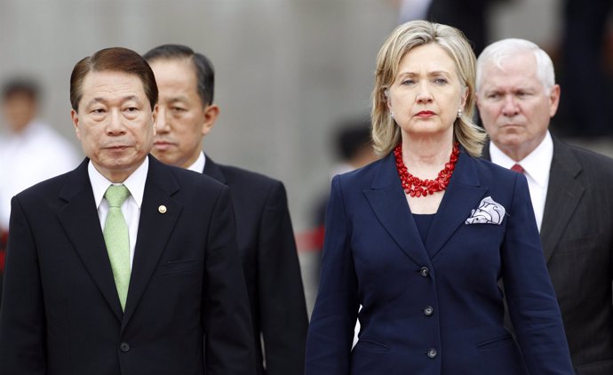 Hillary Clinton, de visita en Corea del Sur 