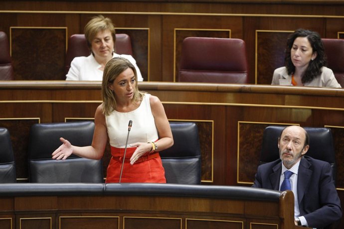 Carme Chacón, en el congreso de los diputados