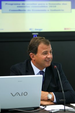 El conselleiro de Economía e Industria, Javier Guerra