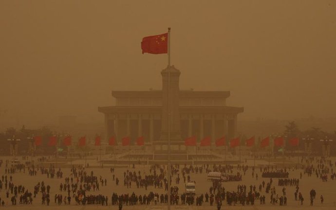 Tormenta de arena en Pekín