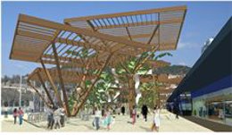 Zona comercial del muelle 1