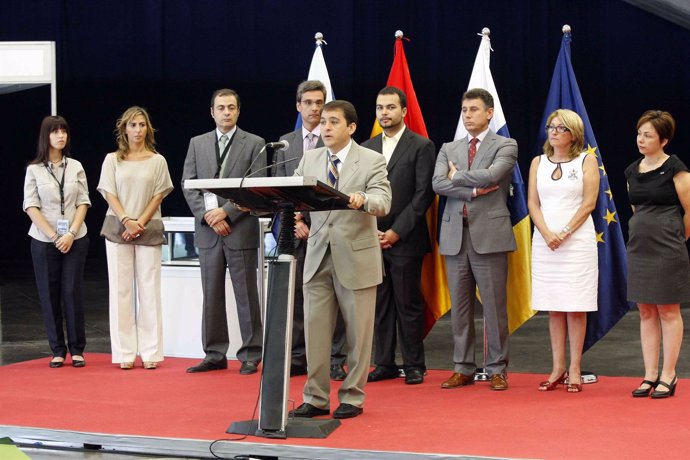 El presidente accidental del Cabildo, José Manuel Bermúdez, inauguró la Tenerife