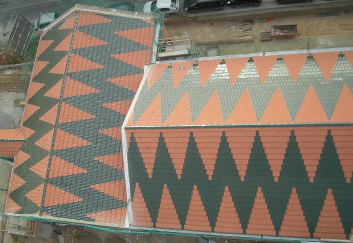 Cubierta de la bodega de Martinell en Rubí