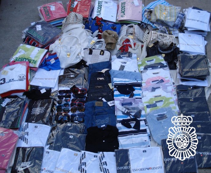 prendas falsificadas