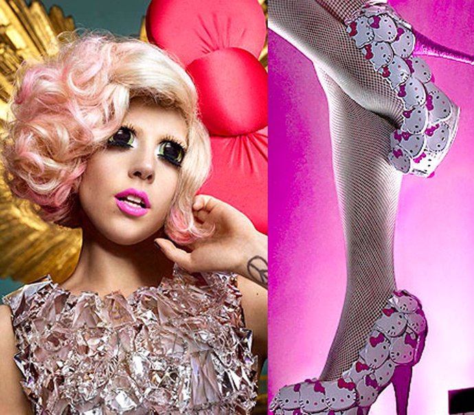 Lady Gaga vestida de Hello Kitty