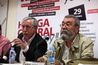 Toxo y Méndez intervendrán el 2 de septiembre en Valladolid en una asamblea con delegados previa a la huelga del 29