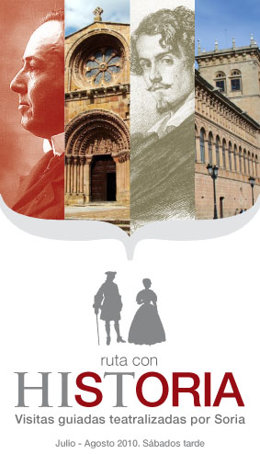 Cartel de 'Ruta con Historia' de Soria.
