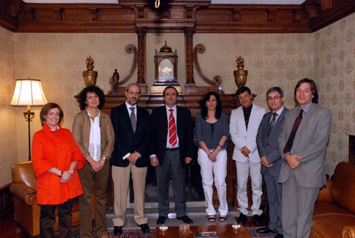 Representantes de la Usal y la Universidad de Beira Interior (Portugal), durante