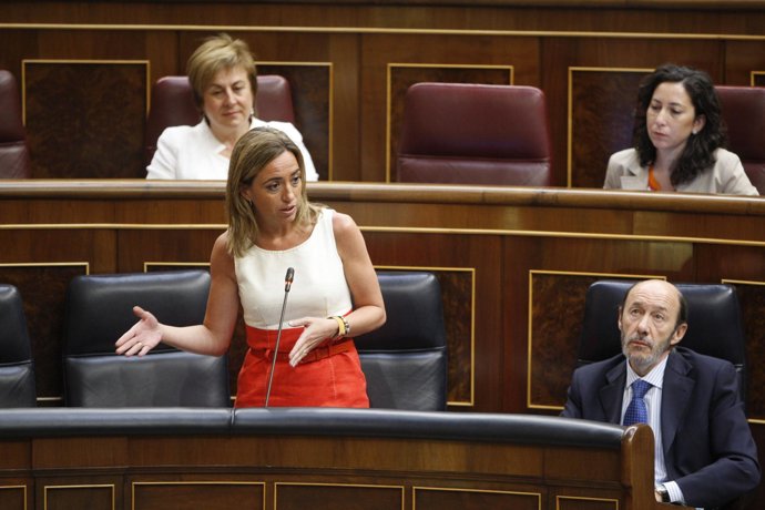 Carme Chacón, en el congreso de los diputados