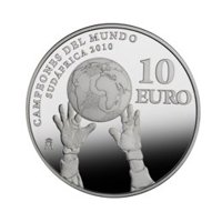 Fútbol.- Dos monedas que conmemoran el título de la selección en Sudáfrica estarán a la venta desde este lunes