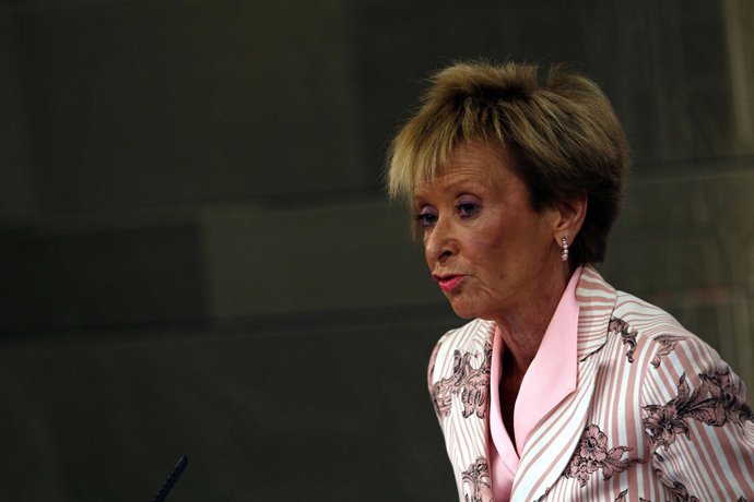 Primer plano de María Teresa de la Vega