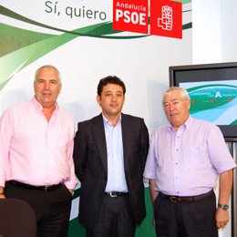 Francisco Carbonero, Rafael Velasco y Dionisio Valverde
