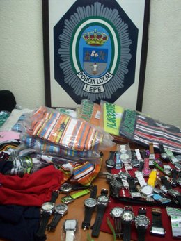 Imagen del material incautado en La Antilla durante el mes de julio