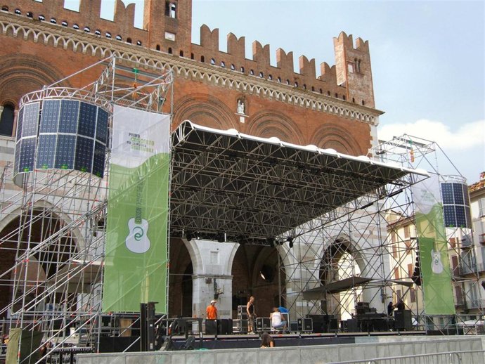 Escenario donde se celebrará el festival