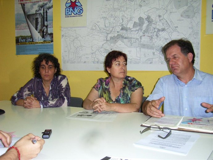 Rueda de prensa de ediles del BNG en Gondomar.