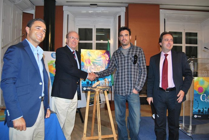 Pedro Rodríguez, en la presentación de las Fiestas Colombinas 2010