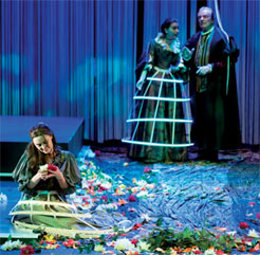 Un momento de la representación de 'El galán fantasma'.