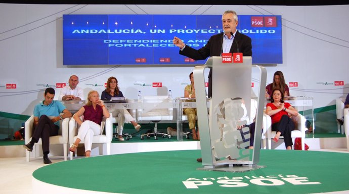 José Antonio Griñán, durante su intervención ante el Comité Director del PSOE-A