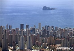 Imagen de la costa de Benidorm