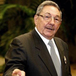 Primer plano de Raúl Castro