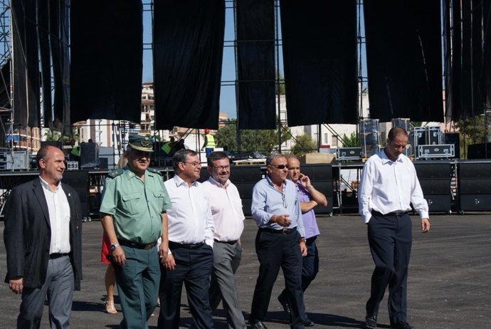Las autoridades han visitado el recinto del festival