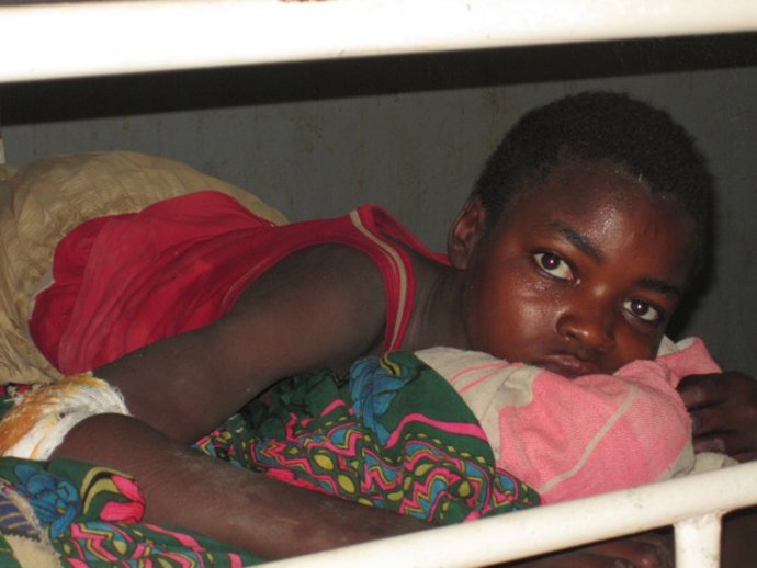 niño enfermo en Chad