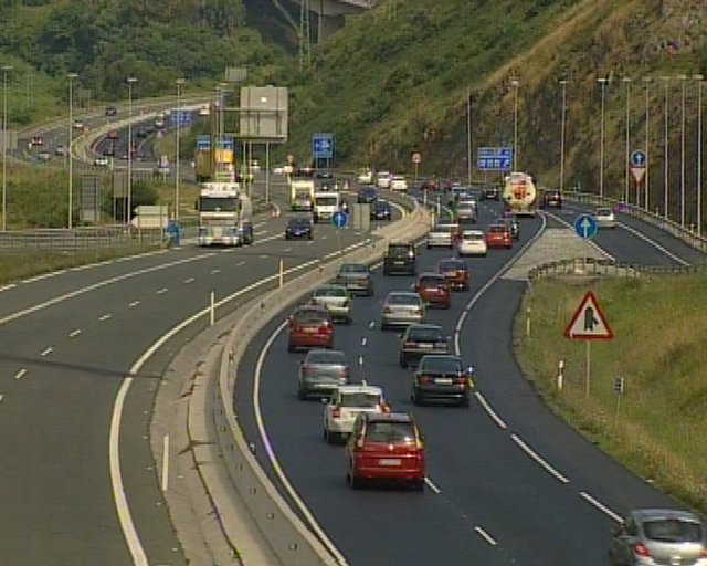 Afluencia de coche en Euskadi 