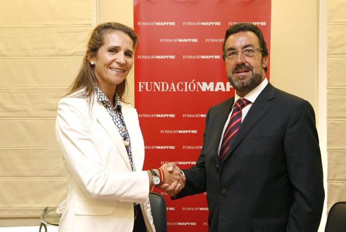 Miguel Carballeda  y la Infanta Elena
