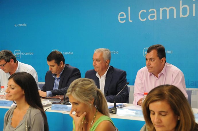 Javier Arenas, durante el Comité Ejecutivo Regional del PP-A