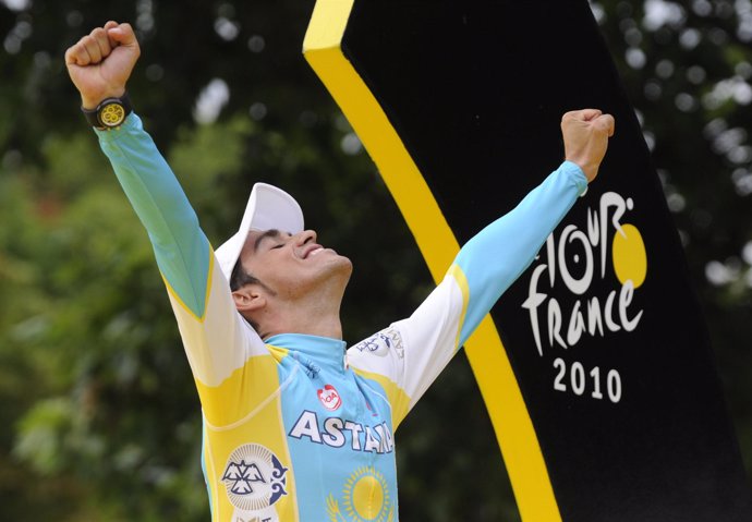 Alberto Contador gana su tercer tour de Francia