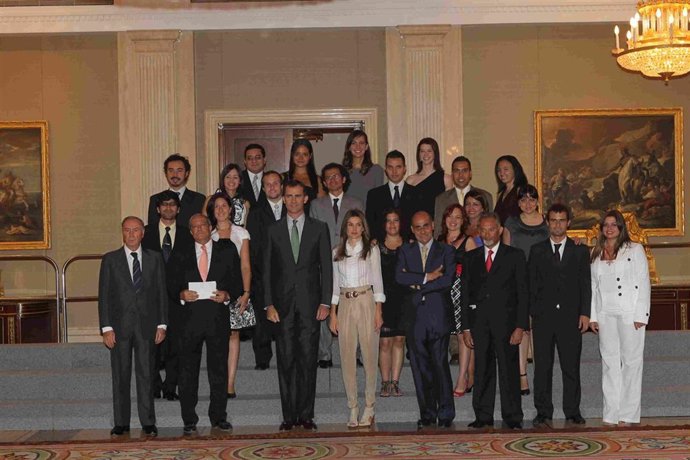 Los Príncipes de Asturias recibieron a los participantes
