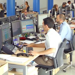 Trabajadores, oficina