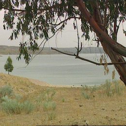 vista general embalse reserva bastante agua recursos