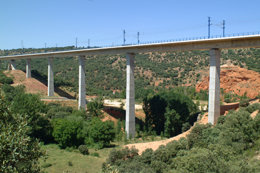 Viducto de un corredor de Alta Velocidad