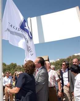 La alcaldesa en Pinedo