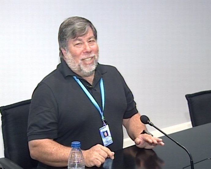 Steve Wozniak durante su ponencia en Campus Party