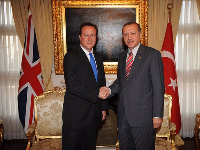 David Cameron y Recep Tayip Erdogan (10 Downing Street)