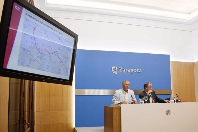 Presentación del trazado de la primera línea de metro de Zaragoza