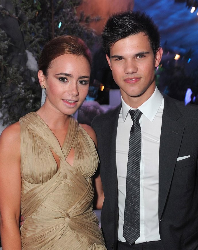 Los actores Lily Collins y Taylor Lautner, compañeros de reparto en 'Abduction',