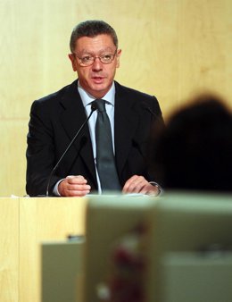 Gallardón, en la rueda de prensa tras la Junta de Gobierno