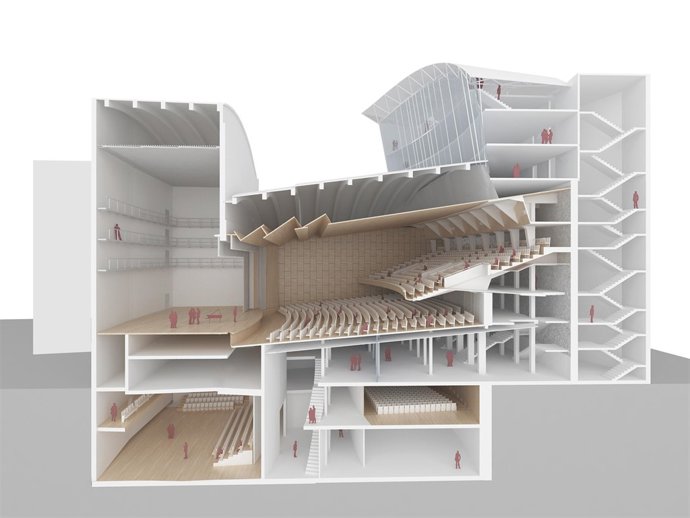 Recreación del nuevo Teatro Fleta