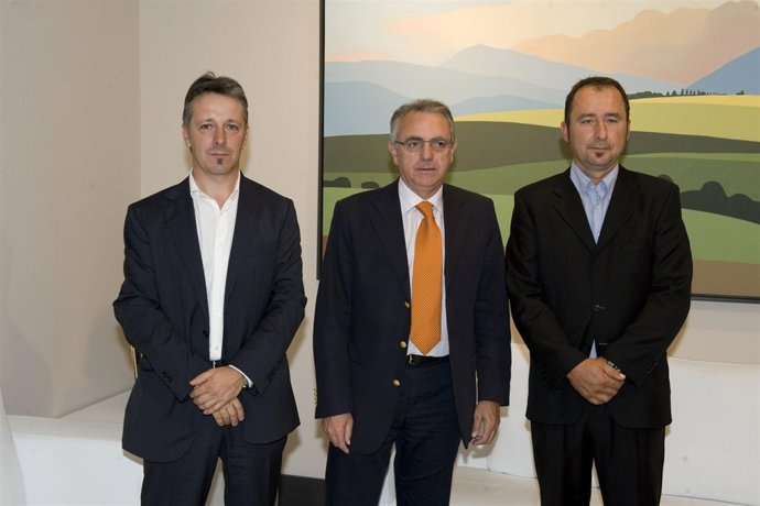 Félix Bariáin, Miguel Sanz y David Lezaun.