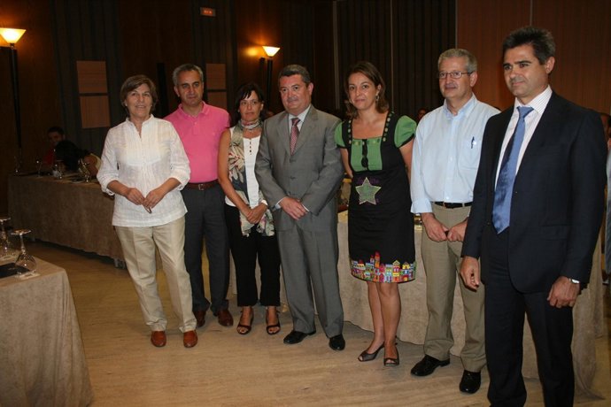 Ruiz y Ambrosio con el resto de autoridades