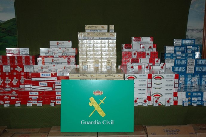 Tabaco requisado por la Guardia Civil