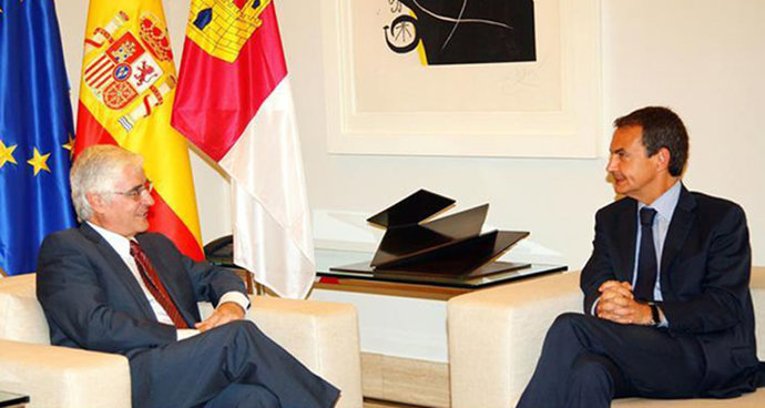 Barreda y Zapatero en Moncloa