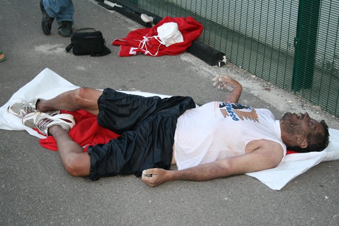 Cadáver encontrado a una milla del puerto de Almería