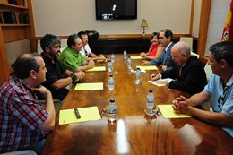 Reunión de Javier Velasco y Alberto Larraz con el comité de empresa de la Centra