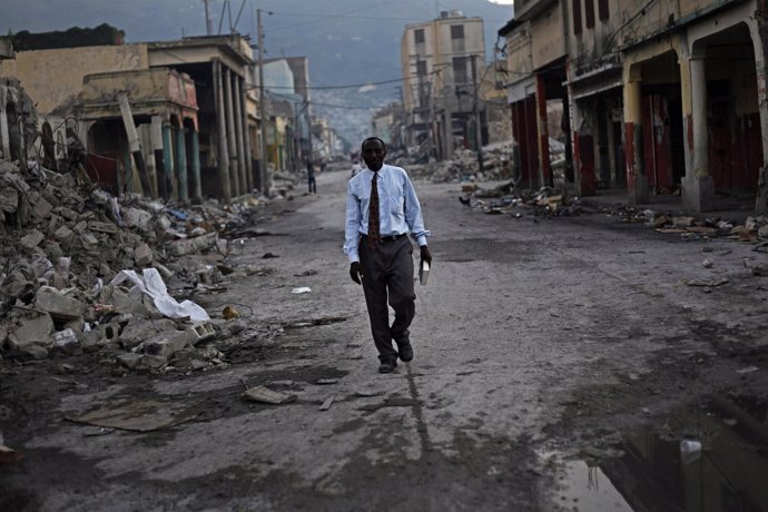 Fotoperiodismo terremoto de Haití
