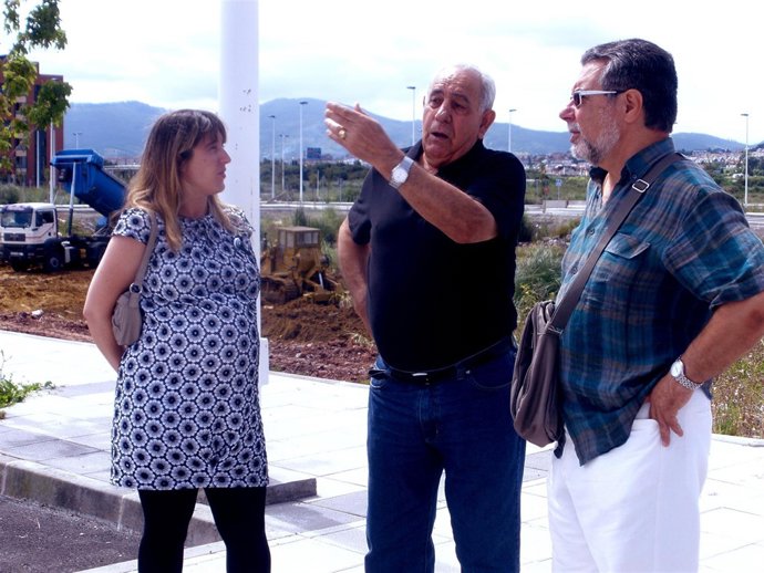 Gómez de Diego durante la visita. 